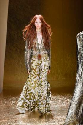 MFW Roberto Cavalli runway MP A model walks the runway at the Roberto Cavalli fashion show during Milan s Fashion Week Womenswear Spring Summer 2026, on September 25, 2025 in Milan (Italy), Italy. Photo by Marco Piovanotto Abacapress.com  Copyright: xPiovanottoxMarco ABACAx