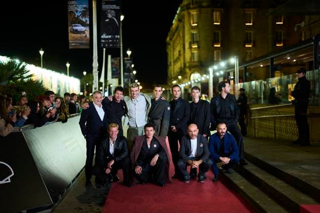 San Sebastian - La Tregua Screening Miguel Angel Vivas, Aron Piper, Fernando Valdivielso, Javier Pereira, Jose Pastor attended La tregua Red Carpet during 73rd San Sebastian International Film Festival at Victoria Eugenia Theatre on September 25, 2025 in Donostia San Sebastian, Spain Photo by ABACAPRESS.COM San Sebastian Euskadi Spain  Copyright: xABACAx