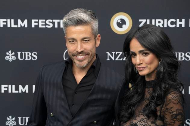 Max Loong und Sepideh Haftgoli bei der Festivaleröffnung mit der Premiere des Kinofilms Splitsville auf dem 21. Zurich Film Festival 2025 im Kongresssaal. Zürich, 25.09.2025