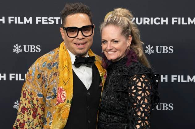 Marc Sway mit Ehefrau Severine Sway bei der Festivaleröffnung mit der Premiere des Kinofilms Splitsville auf dem 21. Zurich Film Festival 2025 im Kongresssaal. Zürich, 25.09.2025