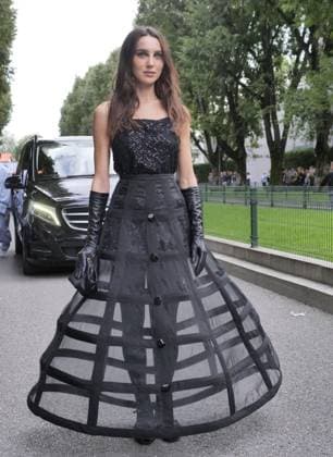 Milan, Milan Women s Fashion Week Spring Summer 2026 - Women s Fashion, Spring Summer 2026 guests with eccentric outfits among the various catwalks of the Fashion Week In the photo: Mary Leest at the Emporio Armani fashion show  Copyright: xLucaxPontix xipa-agency.netx xLucaPonti IpaAgencyx IPA_Agency_IPA65762769