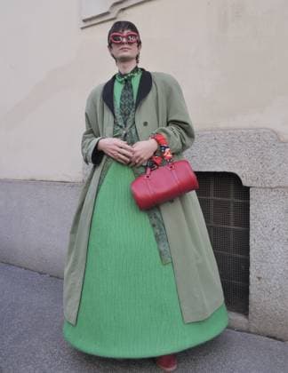 Milan, Milan Women s Fashion Week Spring Summer 2026 - Women s Fashion, Spring Summer 2026 guests with eccentric outfits among the various catwalks of Fashion Week  Copyright: xLucaxPontix xipa-agency.netx xLucaPonti IpaAgencyx IPA_Agency_IPA65763178