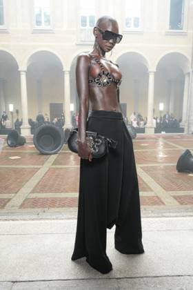 Entertainment Bilder des Tages Milan, Milan Women s Fashion Week Spring Summer 2026 - Women s Fashion, Spring Summer 2026 - Blumarine fashion show - arrivals in the photo: Adot Gak  Copyright: xRiccardoxGIordanox xipa-agency.netx xRiccardoxGiordano IPAx IPA_Agency_IPA65769258