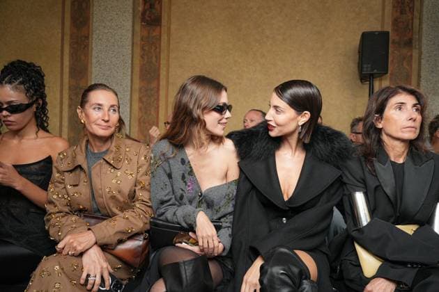 Milan, Milan Women s Fashion Week Spring Summer 2026 - Women s Fashion, Spring Summer 2026. - Blumarine fashion show - arrivals in the photo: Guest  Copyright: xRiccardoxGIordanox xipa-agency.netx xRiccardoxGiordano IPAx IPA_Agency_IPA65769446