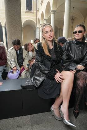 Milan, Milan Women s Fashion Week Spring Summer 2026 - Women s Fashion, Spring Summer 2026 - Blumarine fashion show - arrivals in the photo: Emma Brooks  Copyright: xRiccardoxGIordanox xipa-agency.netx xRiccardoxGiordano IPAx IPA_Agency_IPA65769414