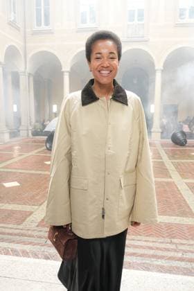 Milan, Milan Women s Fashion Week Spring Summer 2026 - Women s Fashion, Spring Summer 2026 - Blumarine fashion show - arrivals in the photo: Tamu McPherson  Copyright: xRiccardoxGIordanox xipa-agency.netx xRiccardoxGiordano IPAx IPA_Agency_IPA65769304