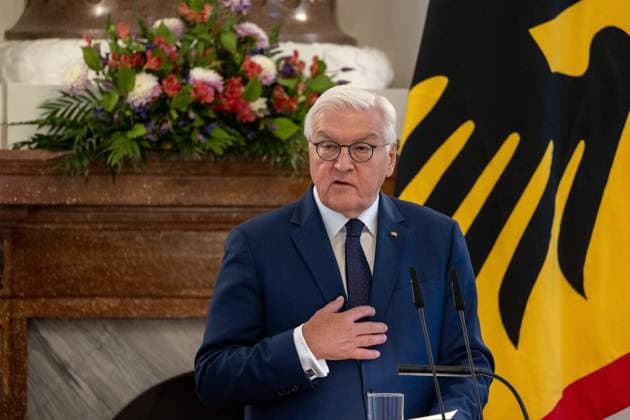 News Bilder des Tages Ansprache von Bundespraesident Frank-Walter Steinmeier bei einer Veranstaltung im Schloss Bellevue zum 100.Todestag von Hugo Preuss in Berlin, 26.09.2025. Berlin Deutschland *** Speech by German President Frank Walter Steinmeier at an event at Bellevue Palace to mark the 100th anniversary of Hugo Preuss death in Berlin, 26 09 2025 Berlin Germany Copyright: xKiraxGraapx