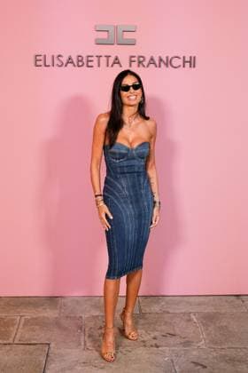 Milan, Milan Women s Fashion Week Spring Summer 2026 - Women s Fashion, Spring Summer 2026 - Elisabetta Franchi fashion show - arrivals in the photo: Elisabetta Gregoraci  Copyright: xRiccardoxGiordanox xipa-agency.netx xRiccardoxGiordanox IPA_Agency_IPA65780545