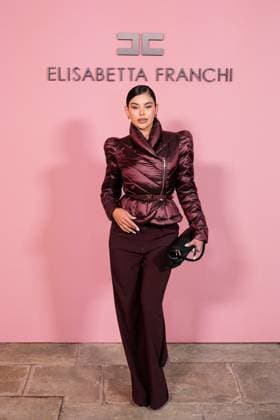 Milan, Milan Women s Fashion Week Spring Summer 2026 - Women s Fashion, Spring Summer 2026 - Elisabetta Franchi fashion show - arrivals in the photo: guest  Copyright: xRiccardoxGiordanox xipa-agency.netx xRiccardoxGiordanox IPA_Agency_IPA65780904