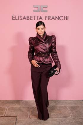 Milan, Milan Women s Fashion Week Spring Summer 2026 - Women s Fashion, Spring Summer 2026 - Elisabetta Franchi fashion show - arrivals in the photo: guest  Copyright: xRiccardoxGiordanox xipa-agency.netx xRiccardoxGiordanox IPA_Agency_IPA65780905