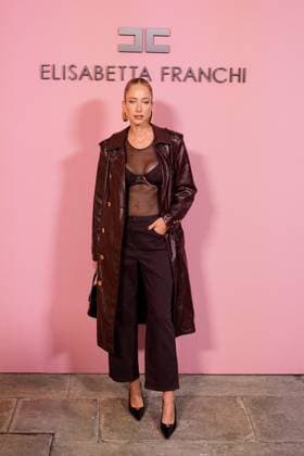 Milan, Milan Women s Fashion Week Spring Summer 2026 - Women s Fashion, Spring Summer 2026 - Elisabetta Franchi fashion show - arrivals in the photo: Katherine Evangelinou  Copyright: xRiccardoxGiordanox xipa-agency.netx xRiccardoxGiordanox IPA_Agency_IPA65780910