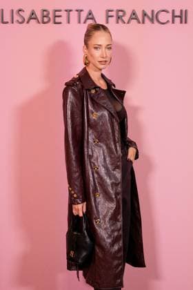 Milan, Italy, Italy: Milan, Milan Women s Fashion Week Spring Summer 2026 - Women s Fashion, Spring Summer 2026 - Elisabetta Franchi fashion show - arrivals in the photo: Katherine Evangelinou Milan Italy  - ZUMAp169 20250926_zea_p169_437 Copyright: xRiccardoxGiordanox