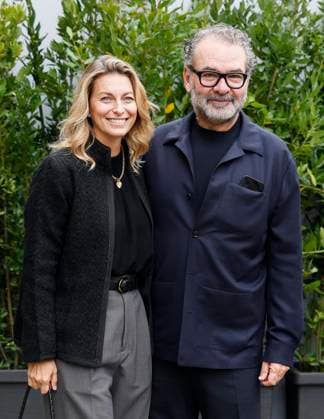 MFW Tod’s front row MP Federica Fontana, Remo Ruffini arrive at the Tod s fashion show during Milan s Fashion Week Womenswear Spring Summer 2026, on September 26, 2025 in Milan (Italy), Italy. Photo by Marco Piovanotto Abacapress.com  Copyright: xPiovanottoxMarco ABACAx