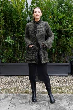 MFW Tod’s front row MP A guest arrives at the Tod s fashion show during Milan s Fashion Week Womenswear Spring Summer 2026, on September 26, 2025 in Milan (Italy), Italy. Photo by Marco Piovanotto Abacapress.com  Copyright: xPiovanottoxMarco ABACAx