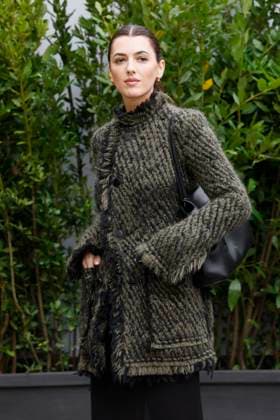 MFW Tod’s front row MP A guest arrives at the Tod s fashion show during Milan s Fashion Week Womenswear Spring Summer 2026, on September 26, 2025 in Milan (Italy), Italy. Photo by Marco Piovanotto Abacapress.com  Copyright: xPiovanottoxMarco ABACAx