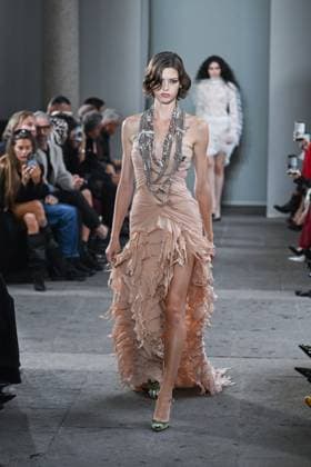 Milan, Milan Women s Fashion Week Spring Summer 2026 - Women s Fashion, Spring Summer 2026. - Blumarine fashion show - catwalk - photo: model  Copyright: xSimonaxChiocciax xipa-agency.netx xFotosickix IPA_Agency_IPA65782740