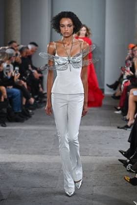 Milan, Milan Women s Fashion Week Spring Summer 2026 - Women s Fashion, Spring Summer 2026. - Blumarine fashion show - catwalk - photo: model  Copyright: xSimonaxChiocciax xipa-agency.netx xFotosickix IPA_Agency_IPA65782765