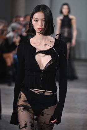 Milan, Italy: Milan, Milan Women s Fashion Week Spring Summer 2026 - Women s Fashion, Spring Summer 2026. - Blumarine fashion show - catwalk - photo: model Milan Italy  - ZUMAp169 20250926_zea_p169_455 Copyright: xSimonaxChiocciax