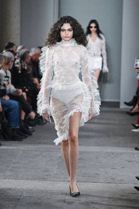 Milan, Italy: Milan, Milan Women s Fashion Week Spring Summer 2026 - Women s Fashion, Spring Summer 2026. - Blumarine fashion show - catwalk - photo: model Milan Italy  - ZUMAp169 20250926_zea_p169_467 Copyright: xSimonaxChiocciax