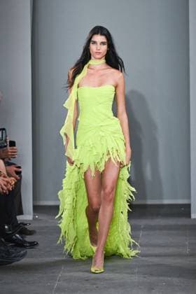 Milan, Italy: Milan, Milan Women s Fashion Week Spring Summer 2026 - Women s Fashion, Spring Summer 2026. - Blumarine fashion show - catwalk - photo: model Milan Italy  - ZUMAp169 20250926_zea_p169_501 Copyright: xSimonaxChiocciax
