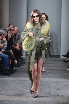 Milan, Italy: Milan, Milan Women s Fashion Week Spring Summer 2026 - Women s Fashion, Spring Summer 2026. - Blumarine fashion show - catwalk - photo: model Milan Italy  - ZUMAp169 20250926_zea_p169_502 Copyright: xSimonaxChiocciax