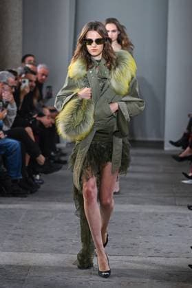 Milan, Italy: Milan, Milan Women s Fashion Week Spring Summer 2026 - Women s Fashion, Spring Summer 2026. - Blumarine fashion show - catwalk - photo: model Milan Italy  - ZUMAp169 20250926_zea_p169_503 Copyright: xSimonaxChiocciax