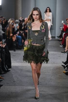 Milan, Italy: Milan, Milan Women s Fashion Week Spring Summer 2026 - Women s Fashion, Spring Summer 2026. - Blumarine fashion show - catwalk - photo: model Milan Italy  - ZUMAp169 20250926_zea_p169_506 Copyright: xSimonaxChiocciax
