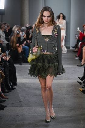 Milan, Italy: Milan, Milan Women s Fashion Week Spring Summer 2026 - Women s Fashion, Spring Summer 2026. - Blumarine fashion show - catwalk - photo: model Milan Italy  - ZUMAp169 20250926_zea_p169_509 Copyright: xSimonaxChiocciax