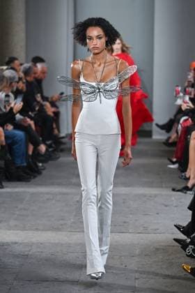 Milan, Italy: Milan, Milan Women s Fashion Week Spring Summer 2026 - Women s Fashion, Spring Summer 2026. - Blumarine fashion show - catwalk - photo: model Milan Italy  - ZUMAp169 20250926_zea_p169_530 Copyright: xSimonaxChiocciax