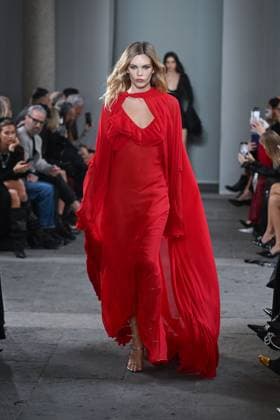 Milan, Italy: Milan, Milan Women s Fashion Week Spring Summer 2026 - Women s Fashion, Spring Summer 2026. - Blumarine fashion show - catwalk - photo: model Milan Italy  - ZUMAp169 20250926_zea_p169_534 Copyright: xSimonaxChiocciax