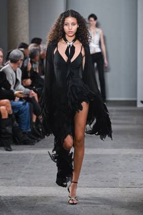 Milan, Italy: Milan, Milan Women s Fashion Week Spring Summer 2026 - Women s Fashion, Spring Summer 2026. - Blumarine fashion show - catwalk - photo: model Milan Italy  - ZUMAp169 20250926_zea_p169_540 Copyright: xSimonaxChiocciax