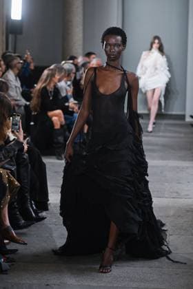 Milan, Italy: Milan, Milan Women s Fashion Week Spring Summer 2026 - Women s Fashion, Spring Summer 2026. - Blumarine fashion show - catwalk - photo: model Milan Italy  - ZUMAp169 20250926_zea_p169_544 Copyright: xSimonaxChiocciax