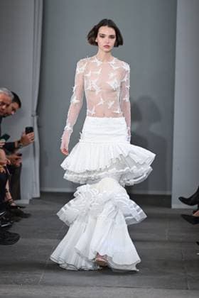 Milan, Italy: Milan, Milan Women s Fashion Week Spring Summer 2026 - Women s Fashion, Spring Summer 2026. - Blumarine fashion show - catwalk - photo: model Milan Italy  - ZUMAp169 20250926_zea_p169_548 Copyright: xSimonaxChiocciax