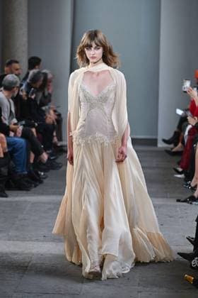 Milan, Italy: Milan, Milan Women s Fashion Week Spring Summer 2026 - Women s Fashion, Spring Summer 2026. - Blumarine fashion show - catwalk - photo: model Milan Italy  - ZUMAp169 20250926_zea_p169_551 Copyright: xSimonaxChiocciax