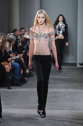 Milan, Italy: Milan, Milan Women s Fashion Week Spring Summer 2026 - Women s Fashion, Spring Summer 2026. - Blumarine fashion show - catwalk - photo: model Milan Italy  - ZUMAp169 20250926_zea_p169_554 Copyright: xSimonaxChiocciax