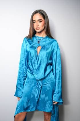 Milan, Milan Women s Fashion Week Spring Summer 2026 - Women s Fashion, Spring Summer 2026 - The Attico fashion show - arrivals in the photo: Guest  Copyright: xRiccardoxGIordanox xipa-agency.netx xRiccardoxGiordano IPAx IPA_Agency_IPA65789556