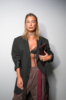 Milan, Milan Women s Fashion Week Spring Summer 2026 - Women s Fashion, Spring Summer 2026 - The Attico fashion show - arrivals in the photo: Guest  Copyright: xRiccardoxGIordanox xipa-agency.netx xRiccardoxGiordano IPAx IPA_Agency_IPA65789693