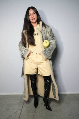 Milan, Milan Women s Fashion Week Spring Summer 2026 - Women s Fashion, Spring Summer 2026 - The Attico fashion show - arrivals in the photo: Guest  Copyright: xRiccardoxGIordanox xipa-agency.netx xRiccardoxGiordano IPAx IPA_Agency_IPA65789729