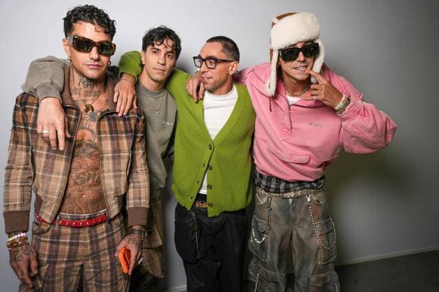 Milan, Milan Women s Fashion Week Spring Summer 2026 - Women s Fashion, Spring Summer 2026 - The Attico fashion show - arrivals in the photo: Tedua, Tony Effe, Domenico Formichetti, Antonio Pulvirenti  Copyright: xRiccardoxGIordanox xipa-agency.netx xRiccardoxGiordano IPAx IPA_Agency_IPA65789970