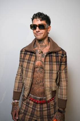 Milan, Milan Women s Fashion Week Spring Summer 2026 - Women s Fashion, Spring Summer 2026 - The Attico fashion show - arrivals in the photo: Tony Effe  Copyright: xRiccardoxGIordanox xipa-agency.netx xRiccardoxGiordano IPAx IPA_Agency_IPA65790028