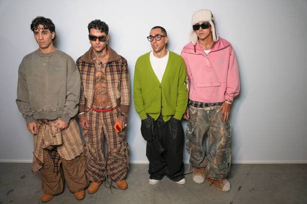 Milan, Milan Women s Fashion Week Spring Summer 2026 - Women s Fashion, Spring Summer 2026 - The Attico fashion show - arrivals in the photo: Tedua, Tony Effe, Domenico Formichetti, Antonio Pulvirenti  Copyright: xRiccardoxGIordanox xipa-agency.netx xRiccardoxGiordano IPAx IPA_Agency_IPA65789908