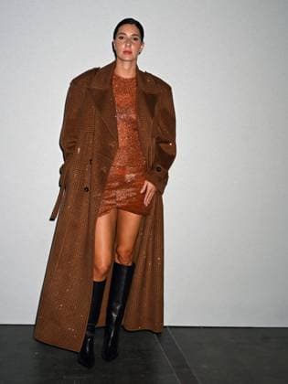 : Milan, Milan Women s Fashion Week Spring Summer 2026 - Women s Fashion, Spring Summer 2026 - Morabito fashion show - guests In the photo: Francesca Busi  - ZUMAp169 20250926_zea_p169_584 Copyright: xSimonaxChiocciax