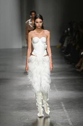 Milan, Milan Women s Fashion Week Spring Summer 2026 - Women s Fashion, Spring Summer 2026. - Morabito fashion show - catwalk - photo: model  Copyright: xSimonaxChiocciax xipa-agency.netx xFotosickix IPA_Agency_IPA65792709