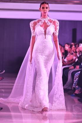 Spring Colors Fashion Week de Madrid - 26 Sep 2025 A model walks the runway wearing a design by Jose Zafra during the Spring Colors Fashion Week de Madrid at Hotel Princesa. Madrid Spain Copyright: xAtilanoxGarciax xSOPAxImagesx FOTO49671