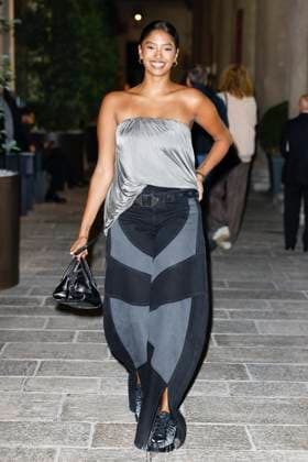 MFW EE72 Gala dinner Arrivals MP Natalia Diamante Bryant arrives at the EE72 event during Milan s Fashion Week Womenswear Spring Summer 2026, on September 26, 2025 in Milan (Italy), Italy. Photo by Marco Piovanotto Abacapress.com  Copyright: xPiovanottoxMarco ABACAx