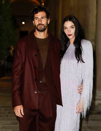 MFW EE72 Gala dinner Arrivals MP Carlo Stecchi, Mariacarla Boscono arrive at the EE72 event during Milan s Fashion Week Womenswear Spring Summer 2026, on September 26, 2025 in Milan (Italy), Italy. Photo by Marco Piovanotto Abacapress.com  Copyright: xPiovanottoxMarco ABACAx