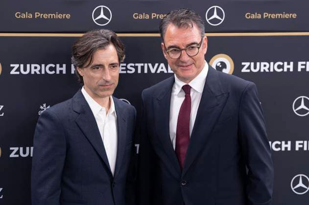 Noah Baumbach und Christian Jungen bei der Premiere des Kinofilms Jay Kelly auf dem 21. Zurich Film Festival 2025 im Kongresssaal. Zürich, 26.09.2025