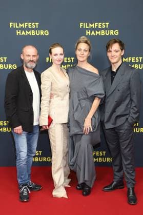 Filmfest Hamburg Gerhard Liebmann, Diana Dulinkova, Jeanette Hain, Jonas Nay, Filmfest Hamburg, Sternstunde der Moerder , Cinemaxx, 25.09.2025 Copyright: xEventpressxBecherx