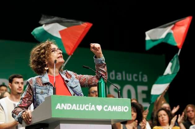 María Jesús Montero participates in a public event in Maracena Granada The general secretary of the PSOE A, María Jesús Montero, participates in a public event at the Espacio Escénico de Maracena Granada, Andalusia, Spain , September 27, 2025 The general secretary of the PSOE of Andalusia, current vice president of the government and candidate for the Andalusian elections, María Jesús Montero, has participated in a public event organized by the party in the Granada municipality of Maracena An appointment to talk about present and future, Andalusia and change, as reported PSOE in social networks to which have attended the secretary general of the PSOE of Maracena and mayor, Carlos Porcel, and the secretary general of the PSOE of Granada, Pe  Copyright: xÃlexxCamarax 6985581