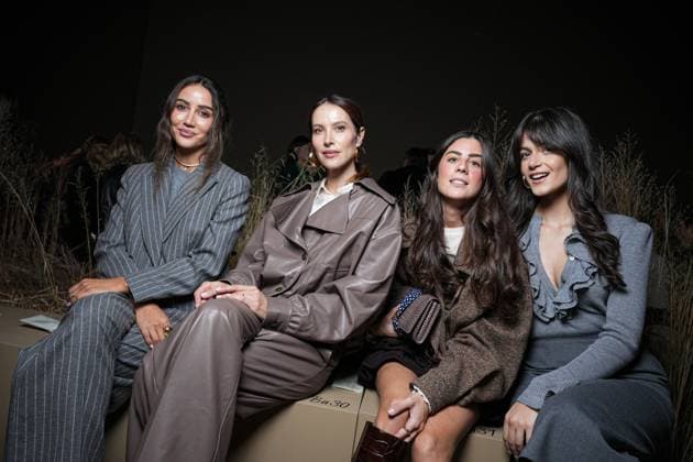 Milan, Milan Women s Fashion Week Spring Summer 2026 - Women s Fashion, Spring Summer 2026. - Luisa Spagnoli fashion show - arrivals in the photo: Tamara Kalinic Ludovica Sauer Vicky Montanari Ginevra FerroVicky Montanari Ginevra Ferro  Copyright: xRiccardoxGIordanox xipa-agency.netx xRiccardoxGiordano IPAx IPA_Agency_IPA65813289